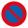 Panneau de signalisation - Interdit de stationner - Diamètre 200 mm