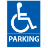 Panneau de signalisation Parking avec picto Handicapé pour ERP  