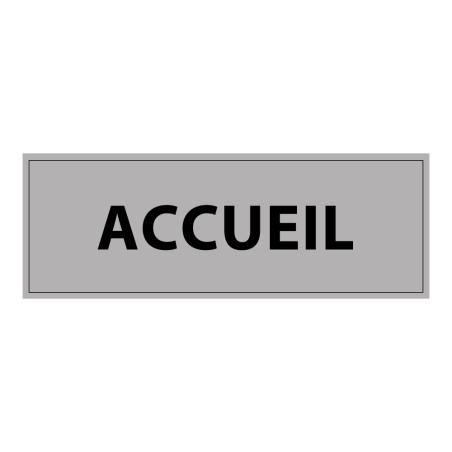 Panneau de signalisation - Pictogramme Accueil - 210 x 75 mm