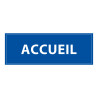 Panneau de signalisation - Pictogramme Accueil - 210 x 75 mm
