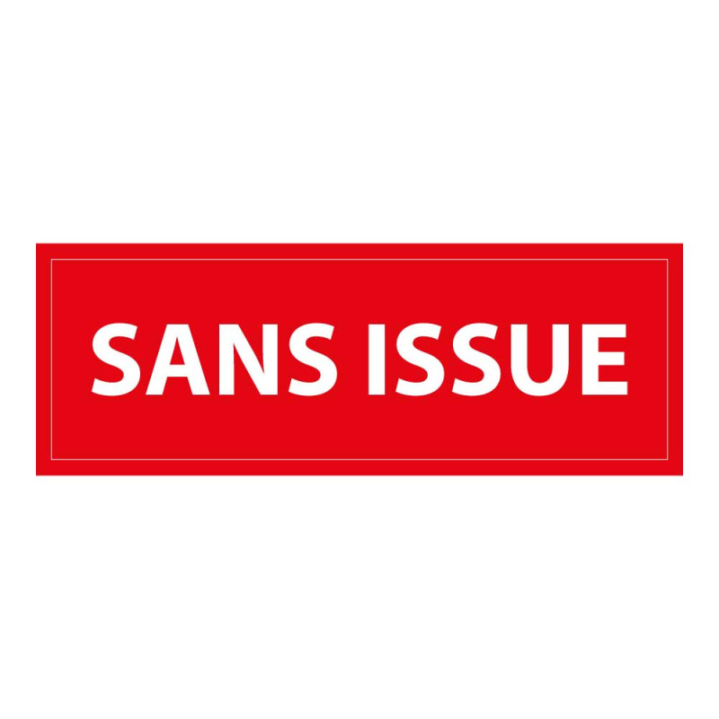 Panneau de signalisation - Pictogramme Sans issue - Rectangulaire