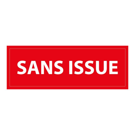 Panneau de signalisation - Pictogramme Sans issue - Rectangulaire