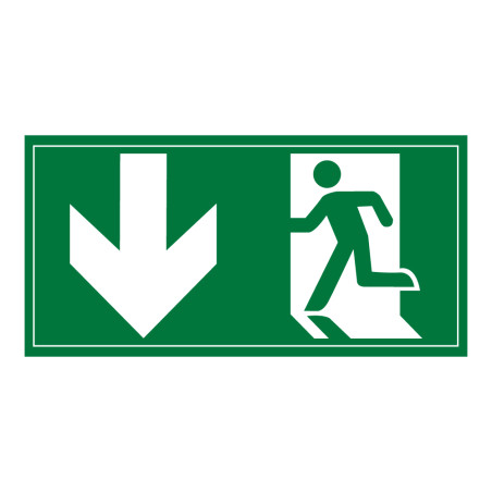 Panneau d'évacuation - Pictogramme Sortie de secours - ISO 7010