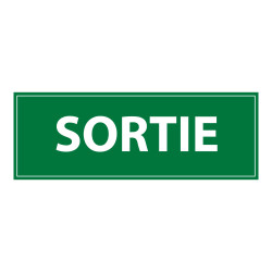 Panneau d'évacuation - Pictogramme Sortie - Signalétique de secours