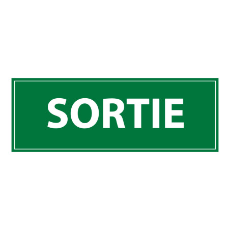 Panneau d'évacuation - Pictogramme Sortie - Signalétique de secours
