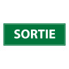 Panneau d'évacuation - Pictogramme Sortie - Signalétique de secours