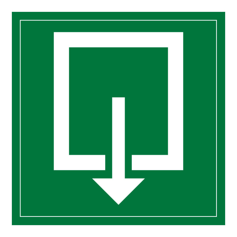 Panneau d'évacuation - Sortie de Secours - F001 - ISO 7010