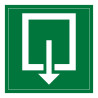 Panneau d'évacuation - Sortie de Secours - F001 - ISO 7010