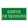 Panneau d'évacuation sortie de secours photoluminescent - DIN 67510-1