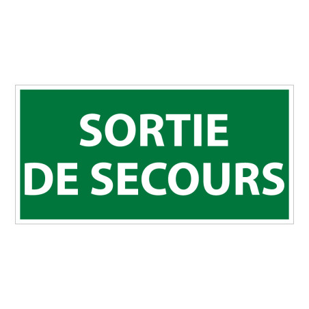 Panneau d'évacuation sortie de secours photoluminescent - DIN 67510-1