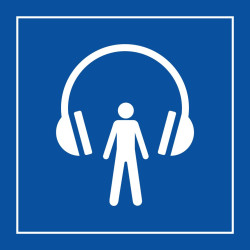 Panneau d'information - Audioguide - ISO 7001 - Gravoply