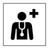 Panneau d'information - Centre médical ou médecin - ISO 7001 - Gravoply