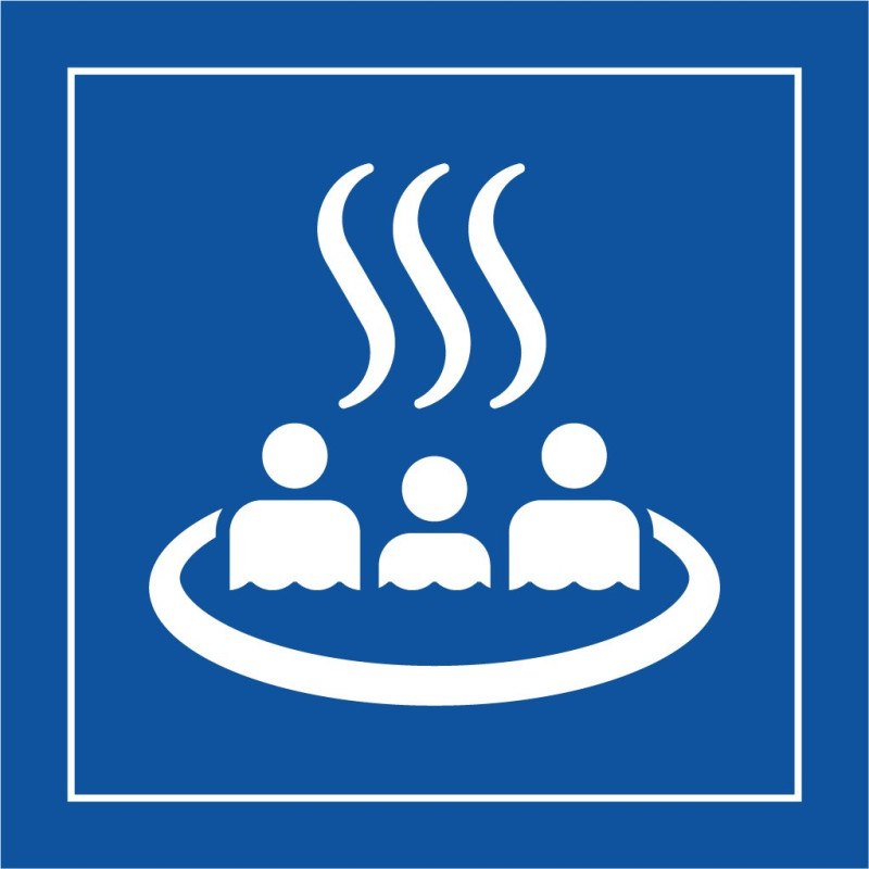 Panneau d'information - Source thermale - ISO 7001