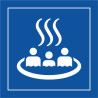 Panneau d'information - Source thermale - ISO 7001
