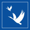 Panneau d'information - Réserve ornithologique - ISO 7001