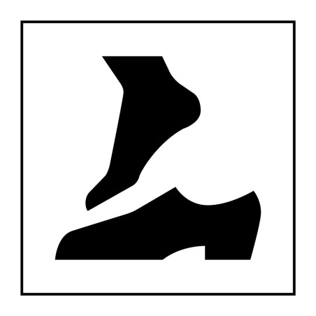 Panneau d'information - Retirer ses chaussures - ISO 7001