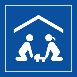 Panneau d'information - Salle de jeux pour enfants - ISO 7001