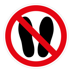 Panneau d'interdiction - Interdit de rester ici - P024 - ISO 7010