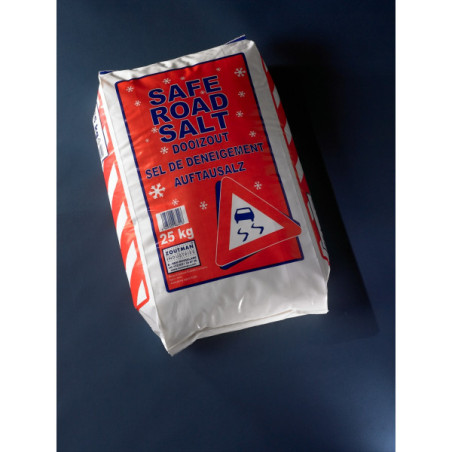 Kit épandage coffre à sel : 3 sacs de sel + un coffre  à sel  100L+ un épandeur