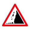 Panneau - Risque de Chute de Pierres A19 - Aluminium galvanisé