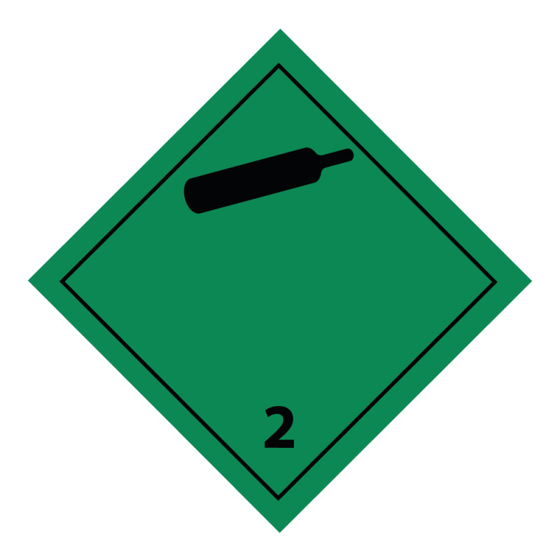Plaque de Transport ADR 2 - Gaz inflammables non-toxiques