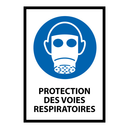Panneau - Protection des voies respiratoires obligatoire - M017