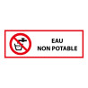 Panneau d'interdiction - Pictogramme Eau non potable - ISO 7010