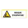 Panneau d'obligation "Risque d'asphyxie " ISO 7010 - W041