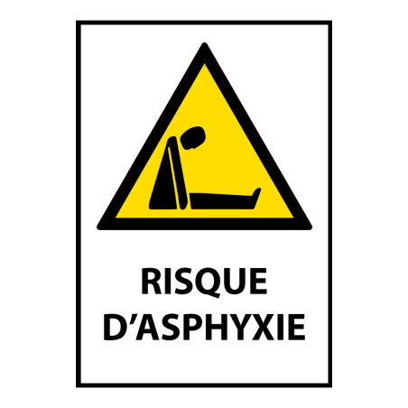 Panneau d'obligation 'Risque d'asphyxie" - ISO 7010 - W041