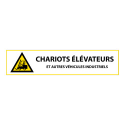 Panneau danger - Chariots élévateurs et véhicules indus