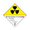 Panneau dangereux - Matières radioactives catégorie III ADR 7A5280420