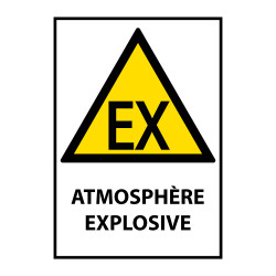 Panneau de danger - Atmosphère explosive - W021 - ISO 7010