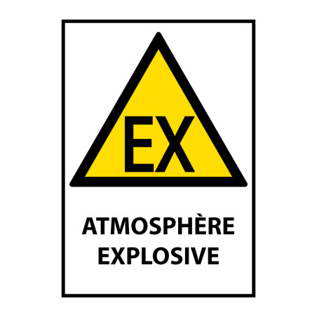 Panneau de danger - Atmosphère explosive - W021 - ISO 7010