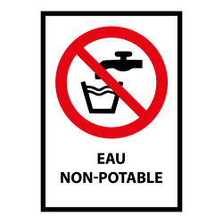 Panneau de signalisation - Picto Eau non potable - P005 - ISO 7010