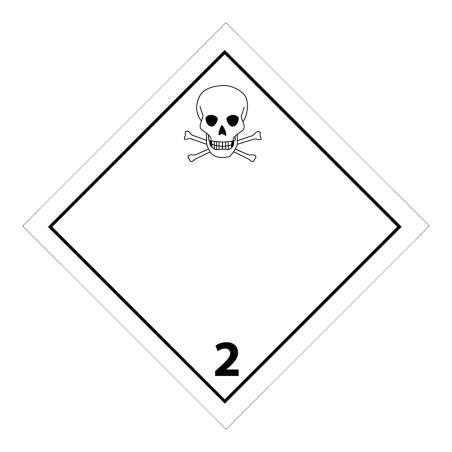 Panneau de signalisation ADR – Gaz toxiques – Classe ADR 2