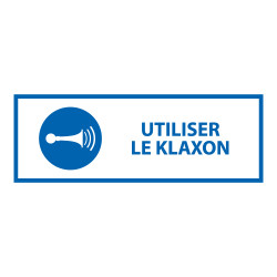 Panneau de signalétique - Utiliser le klaxon - M029 - ISO 7010