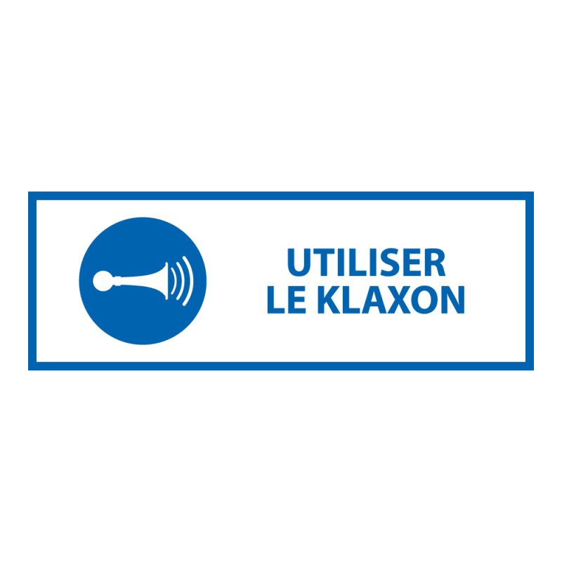 Panneau de signalétique - Utiliser le klaxon - M029 - ISO 7010