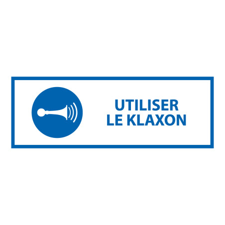 Panneau de signalétique - Utiliser le klaxon - M029 - ISO 7010