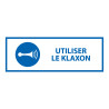Panneau de signalétique - Utiliser le klaxon - M029 - ISO 7010