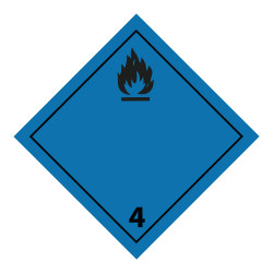 Panneau de transport - Gaz inflammable au contact de l'eau
