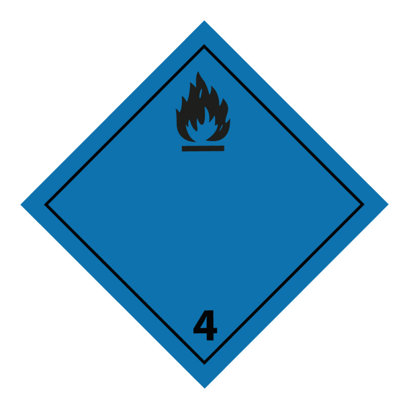 Panneau de transport - Gaz inflammable au contact de l'eau