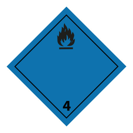 Panneau de transport - Gaz inflammable au contact de l'eau