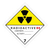 Panneau de transport - Matières radioactives catégorie II