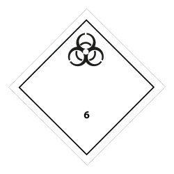 Panneau de transport adr 6 - Matières infectieuses - Norme ADR
