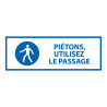 Panneau obligation - Piétons, utilisez le passage - M024