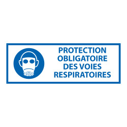 Panneau obligation - Protection des voies respiratoires - ISO 7010