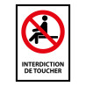 Panneau signalétique - Interdiction de s'asseoir - P018 - ISO 7010