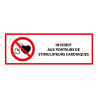 Panneau signalétique interdiction - Interdit stimulateur cardiaque