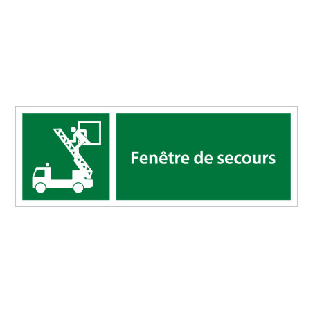 Panneau évacuation - Fenêtre de secours - E017 - ISO 7010