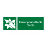 Panneaux d'évacuation - Casser pour accès - E008 - ISO 7010